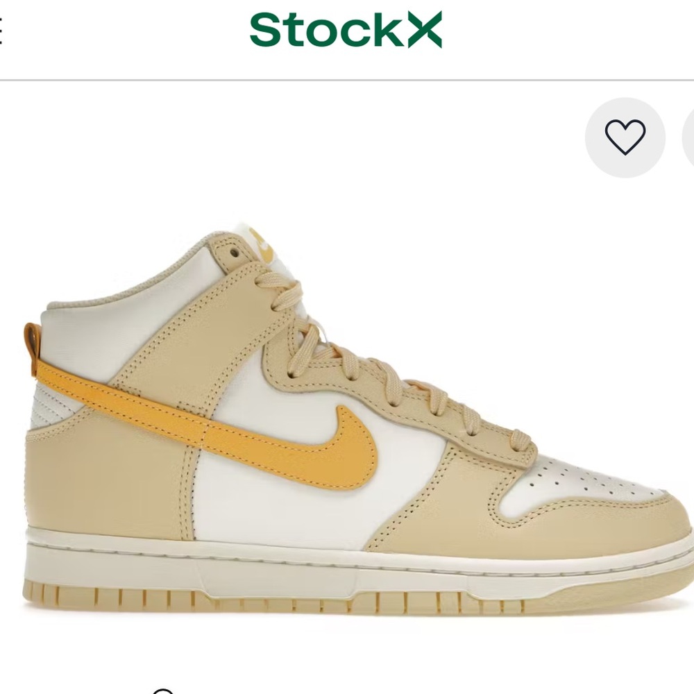 Nike Dunk High Pale Vanilla Topaz Gold Women’s 7 Sneakerhead